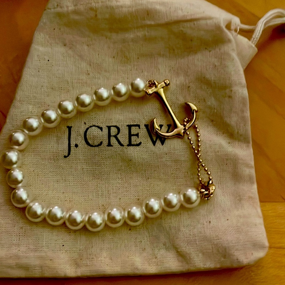 J.crew anchor and pearl Bracelet